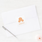 Autocollants de mariage orange D20 dés (Enveloppe)