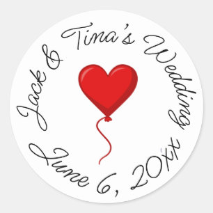Autocollants de mariage personnalisés