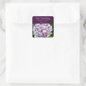 Autocollants de mariage personnalisés Hydrangea (Sac)