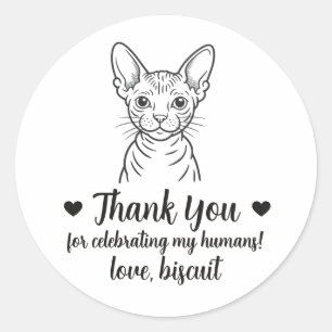 Autocollants de mariage personnalisés pour chat Sp