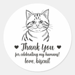 Autocollants de mariage personnalisés pour chat ti
