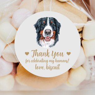 Autocollants de mariage personnalisés pour chien d
