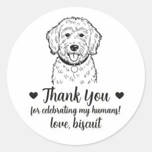 Autocollants de mariage personnalisés pour chien G