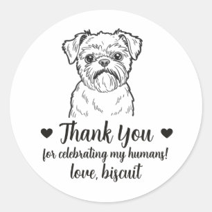 Autocollants de mariage personnalisés pour chien G