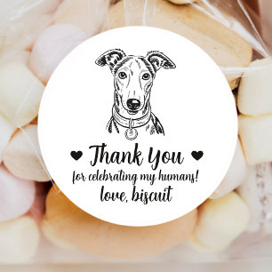 Autocollants de mariage personnalisés pour chien G