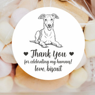 Autocollants de mariage personnalisés pour chien G