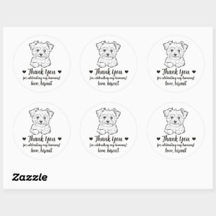 Autocollants de mariage personnalisés pour chien M