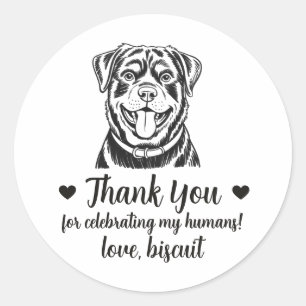 Autocollants de mariage personnalisés pour chien R