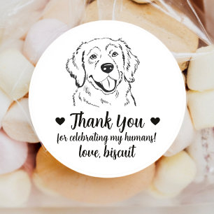Autocollants de mariage personnalisés pour chien R