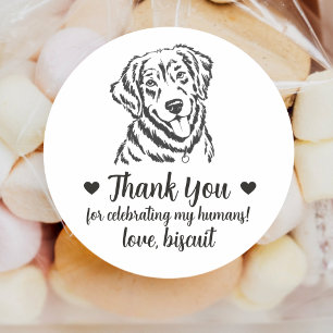 Autocollants de mariage personnalisés pour chien R