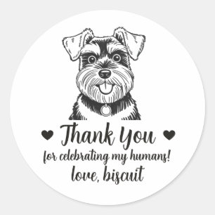 Autocollants de mariage personnalisés pour chien S