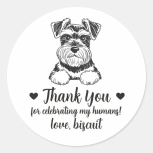 Autocollants de mariage personnalisés pour chien S