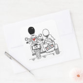 Autocollants de mariage pour motocyclette personna (Enveloppe)
