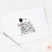 Autocollants de mariage pour motocyclette personna (Enveloppe)