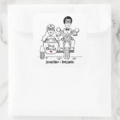 Autocollants de mariage pour motocyclette personna (Sac)