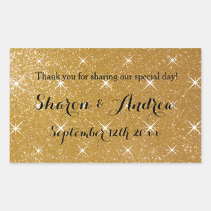 Autocollants de mariage scintillants de parties sc