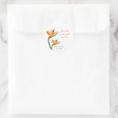 Autocollants de mariage tropical Bird of Paradise (Sac)