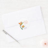 Autocollants de mariage tropical Bird of Paradise (Enveloppe)