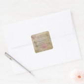 Autocollants de mariage vintage Paris chic (Enveloppe)