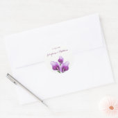 Autocollants de mariage violet Calla Lillies Aquar (Enveloppe)