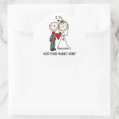 Autocollants de mariée et de chambre personnalisab (Sac)