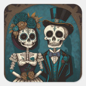 Autocollants de mariés pour la fête des morts (Devant)