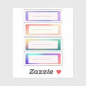 Autocollants de marque de nom (Feuille)