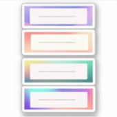 Autocollants de marque de nom (Devant)