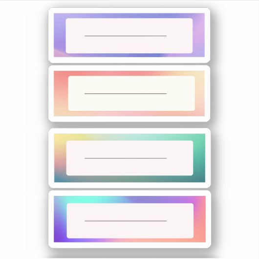 Autocollants de marque de nom (Devant)