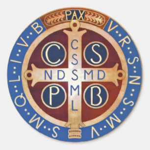 Autocollants de médaille d'exorcisme de St Benoî