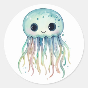 Autocollants de méduses mignons