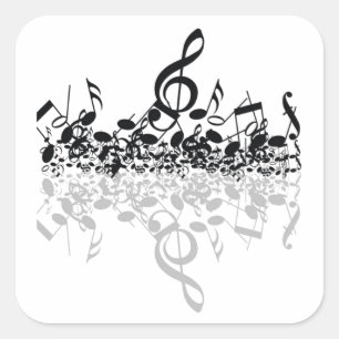 Autocollants de mélomanes de rien mais de triple