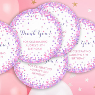 Autocollants de Merci de fête d'anniversaire de la