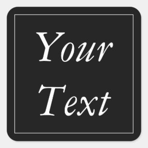 Autocollants de Merci et étiquettes noirs et