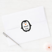 Autocollants de message de pingouin mignon (Enveloppe)