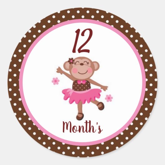 Autocollants de mois de bébé (Devant)