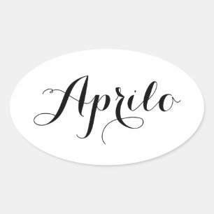 Autocollants de mois d'espéranto - Aprilo (avril)