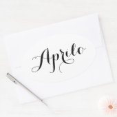 Autocollants de mois d'espéranto - Aprilo (avril) (Enveloppe)