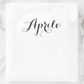 Autocollants de mois d'espéranto - Aprilo (avril) (Sac)