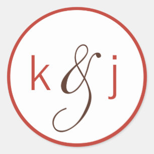 Autocollants de monogramme d'Apple