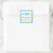Autocollants de monogramme de point de polka de (Sac)