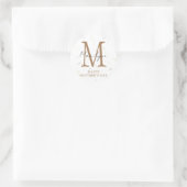 Autocollants de monogramme moderne pour la fête de (Sac)