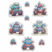 Autocollants de Monster Truck pour un jeu amusant (Devant)