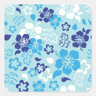 Autocollants de motif de fleur de ketmie