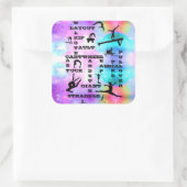 Autocollants de mots croisés de compétences de gym (Sac)