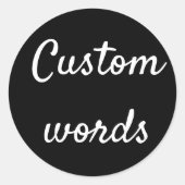 Autocollants de mots personnalisés (Devant)