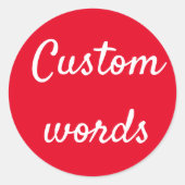 Autocollants de mots personnalisés (Devant)
