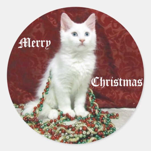 Autocollants de Noël de Bianca - Chat / Chatons (Devant)