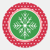 Autocollants de Noël en flocon de neige (Devant)