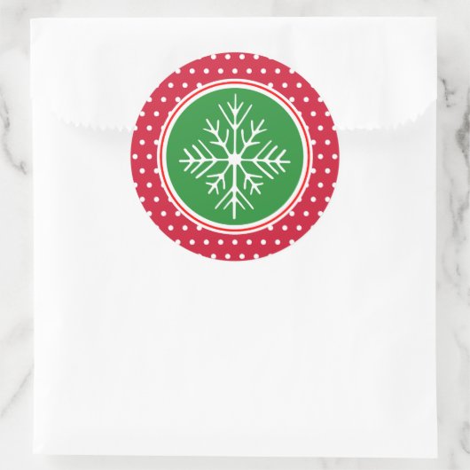 Autocollants de Noël en flocon de neige (Sac)